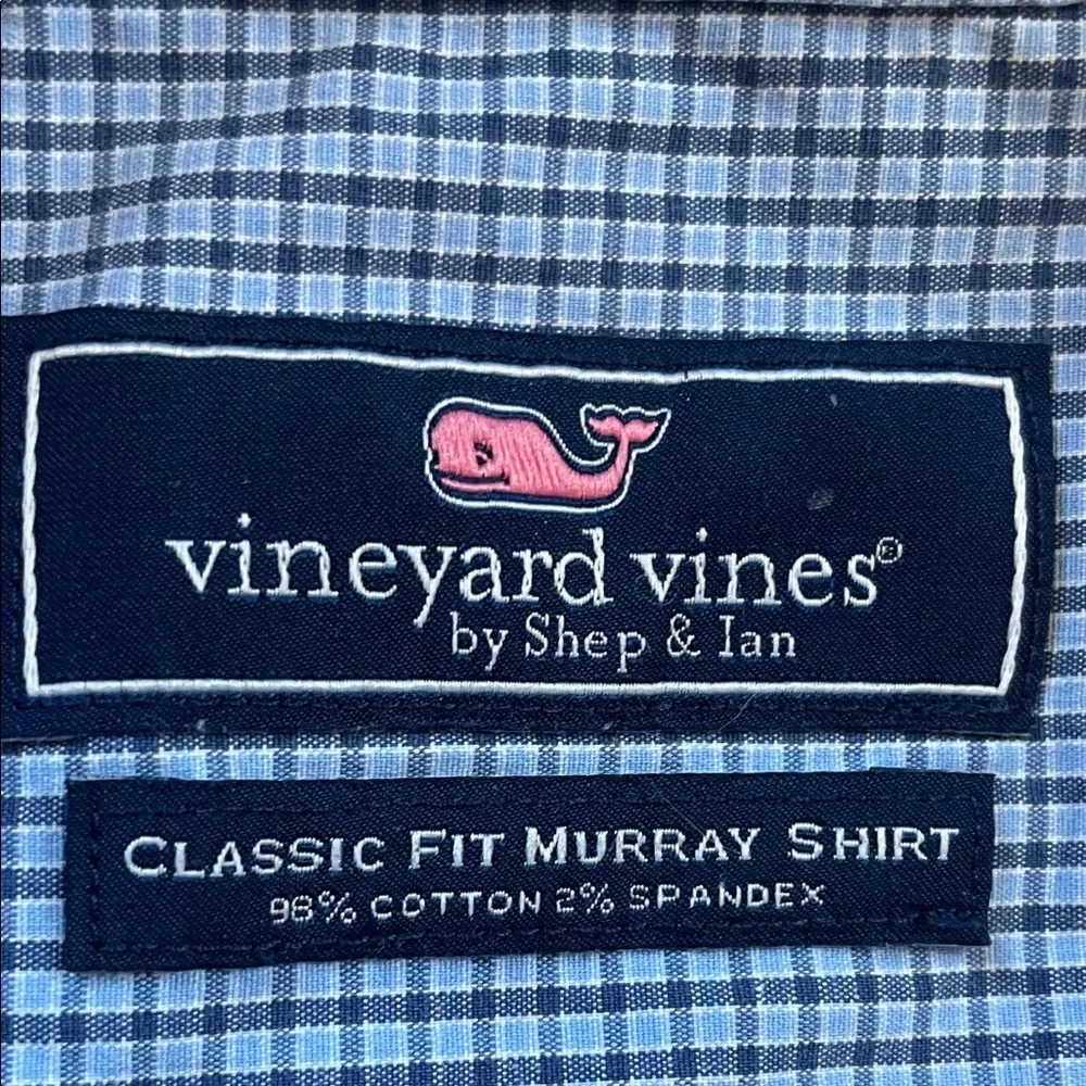 Vineyard Vines Men's Checkered Shirts - Blue, Green, White - Picture 5 of 5